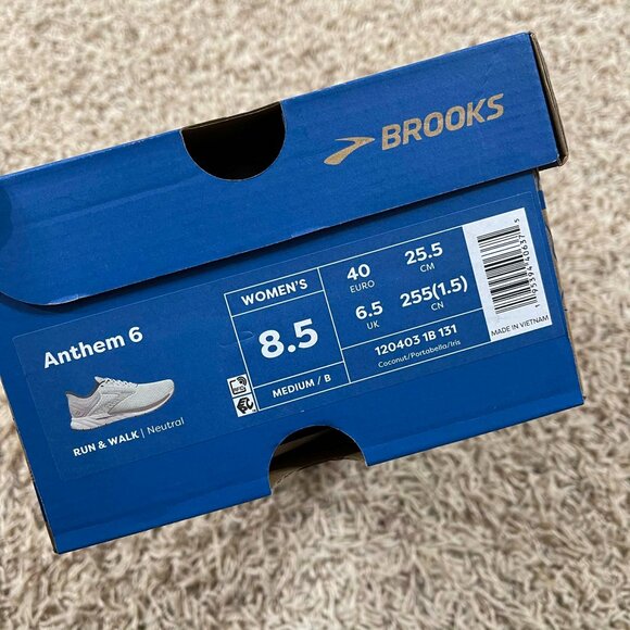 Brooks Women's Anthem 6 Athletic Running Sneakers Shoes, Size 8.5 (New) - Picture 10 of 10